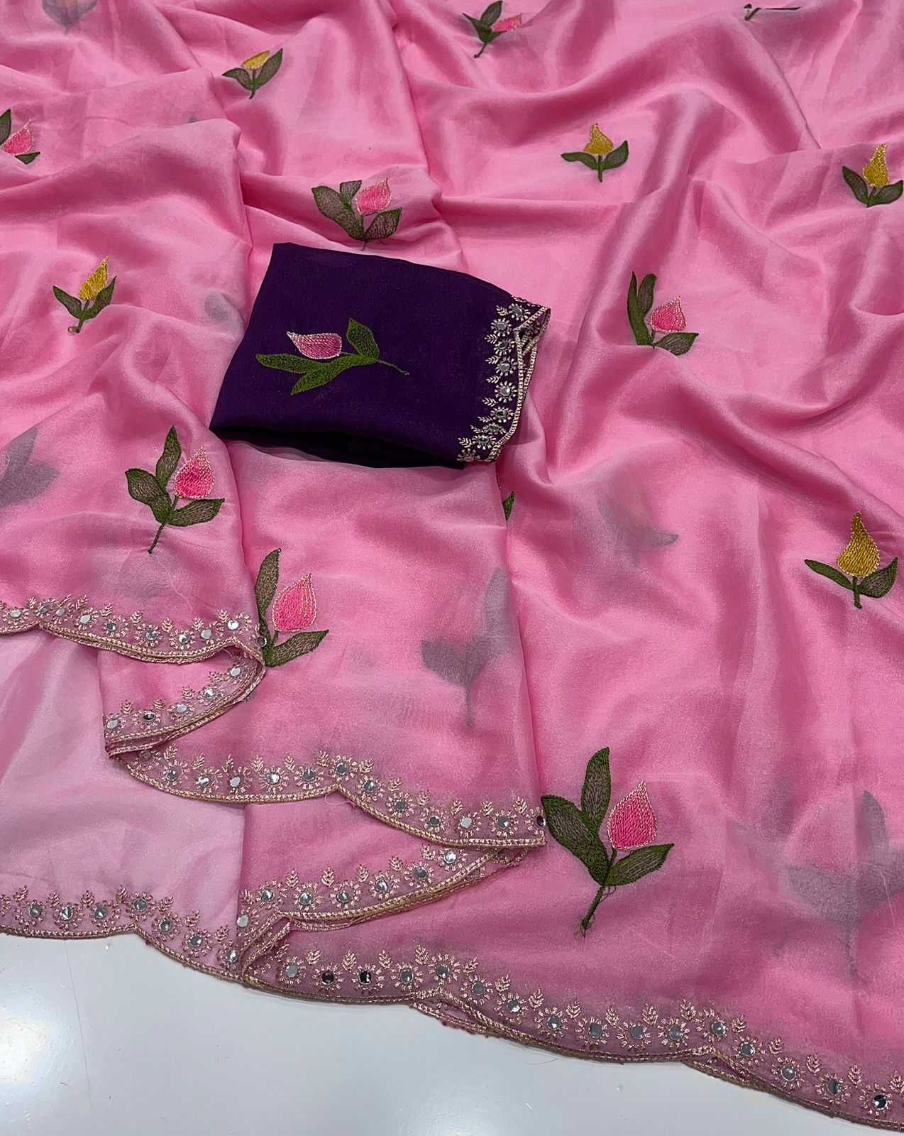 YNF Wholesale Rangoli Silk Embroidered Sarees  | Surat Manufacturer