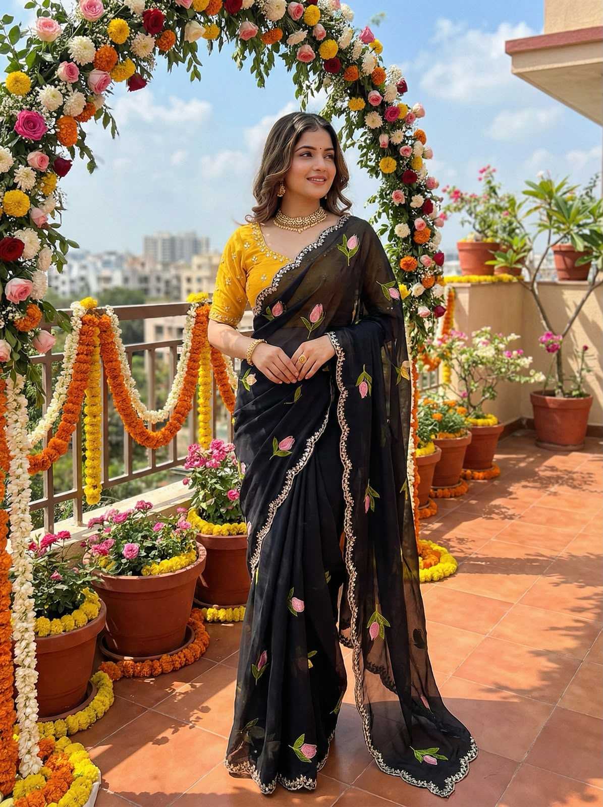 YNF Wholesale Rangoli Silk Embroidered Sarees  | Surat Manufacturer