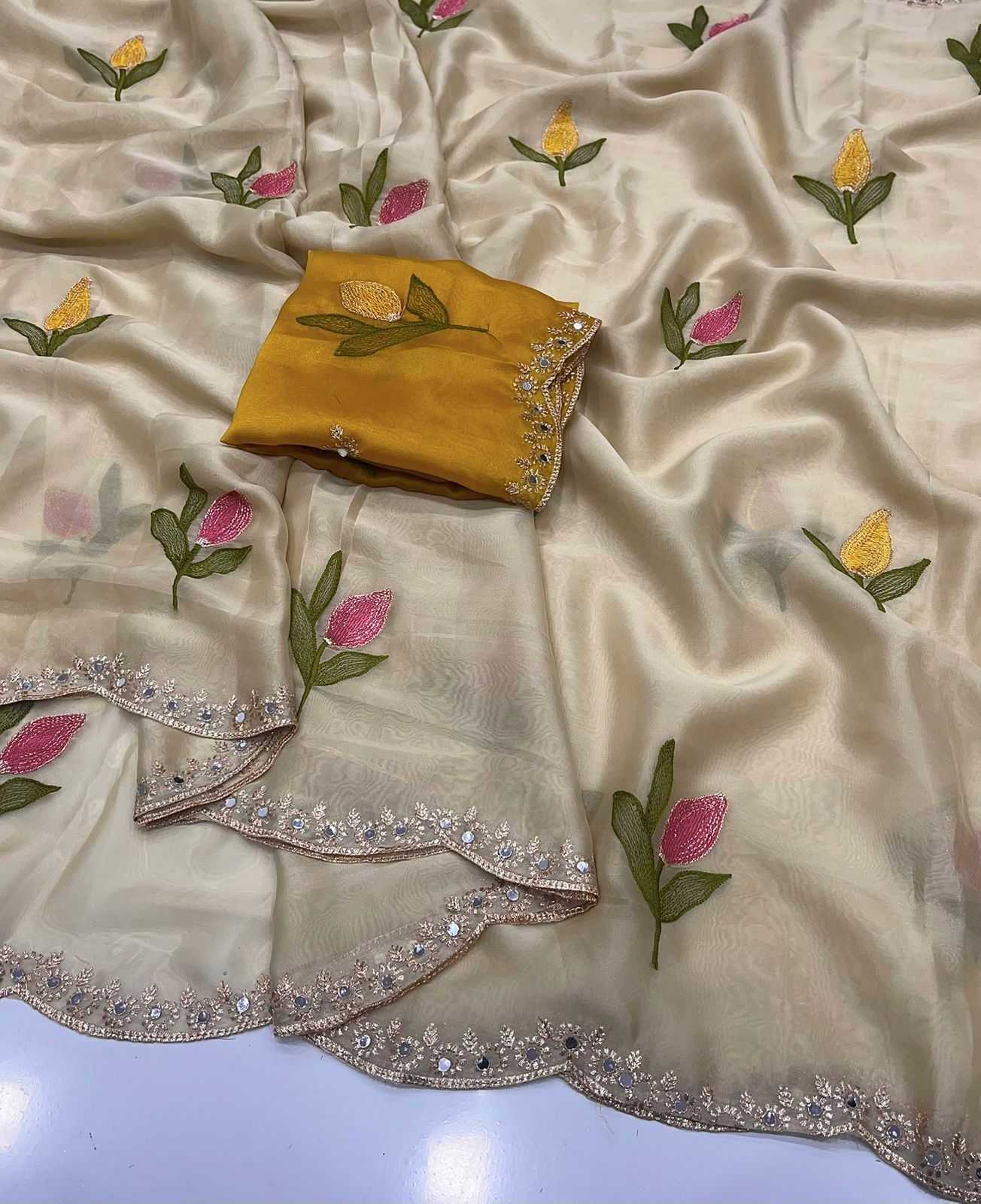 YNF Wholesale Rangoli Silk Embroidered Sarees  | Surat Manufacturer