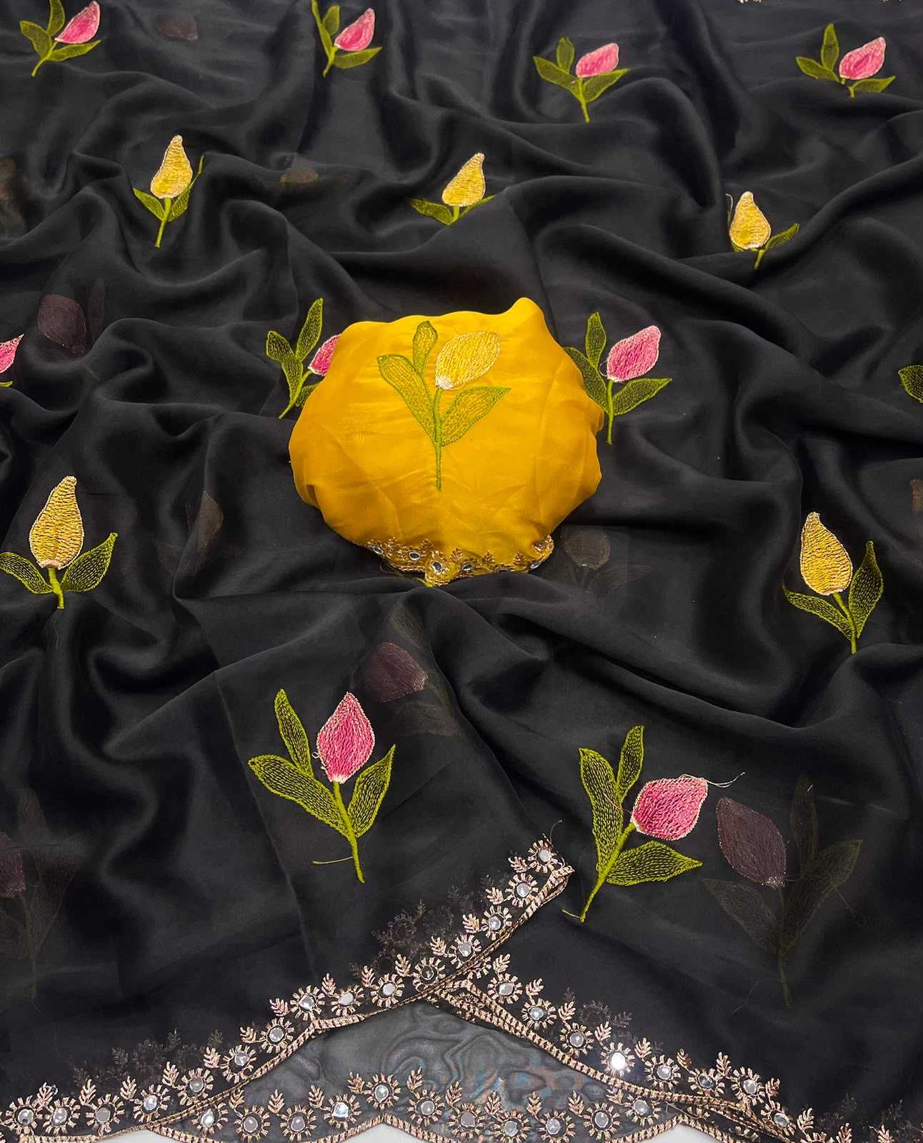 YNF Wholesale Rangoli Silk Embroidered Sarees  | Surat Manufacturer