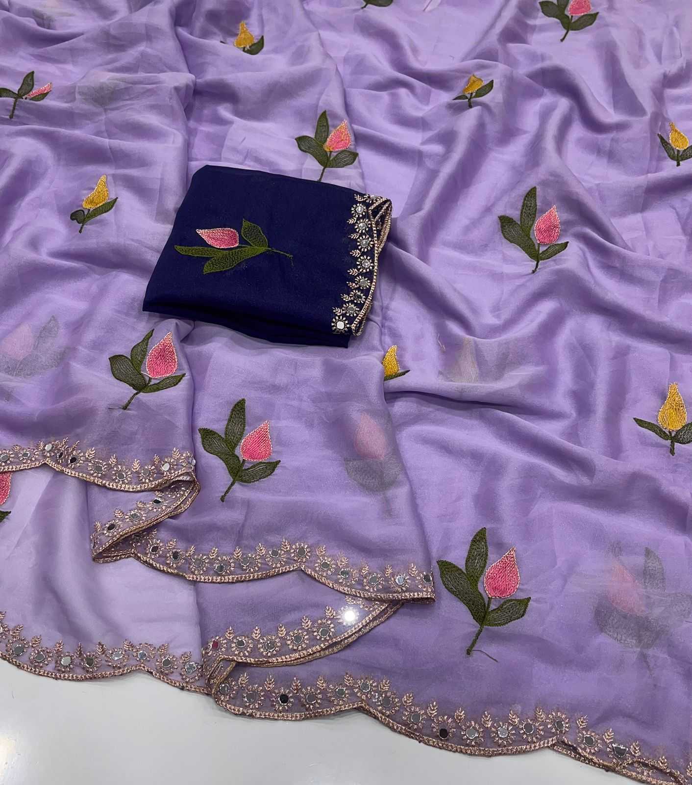 YNF Wholesale Rangoli Silk Embroidered Sarees  | Surat Manufacturer