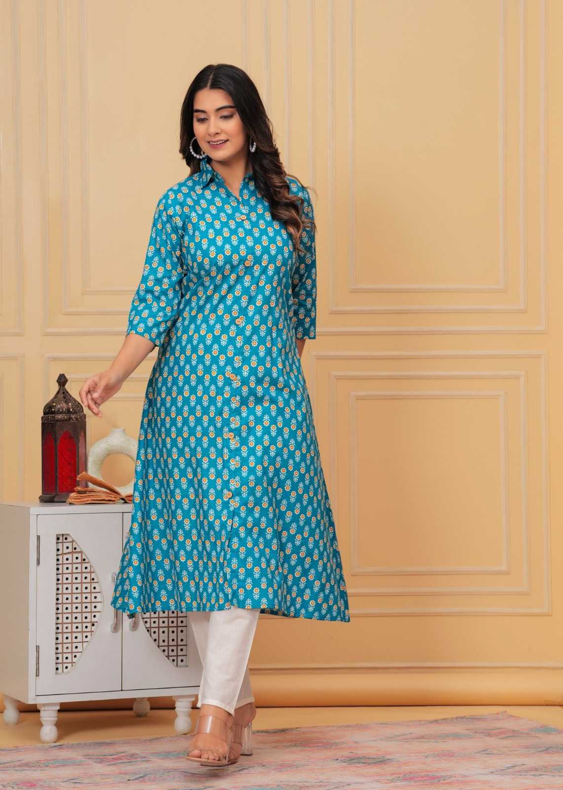 YNF Wholesale Pure Cotton Designer Kurtis  | Surat Manufacturer