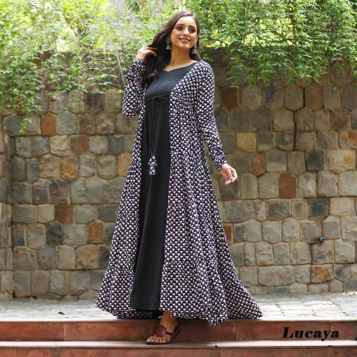 YNF Wholesale Pure Maslin Silk Printed Gowns KESH744 17 | Surat Manufacturer