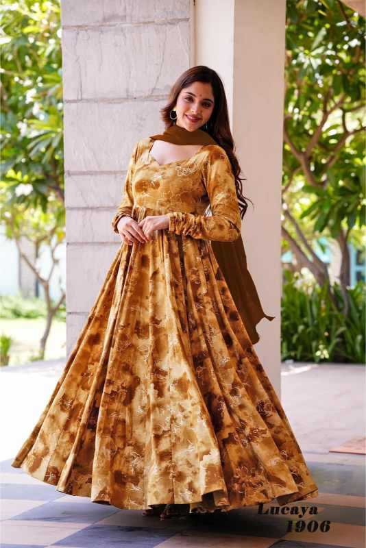 YNF Wholesale Heavy Rayon Printed Gowns KESH744 19 | Surat Manufacturer