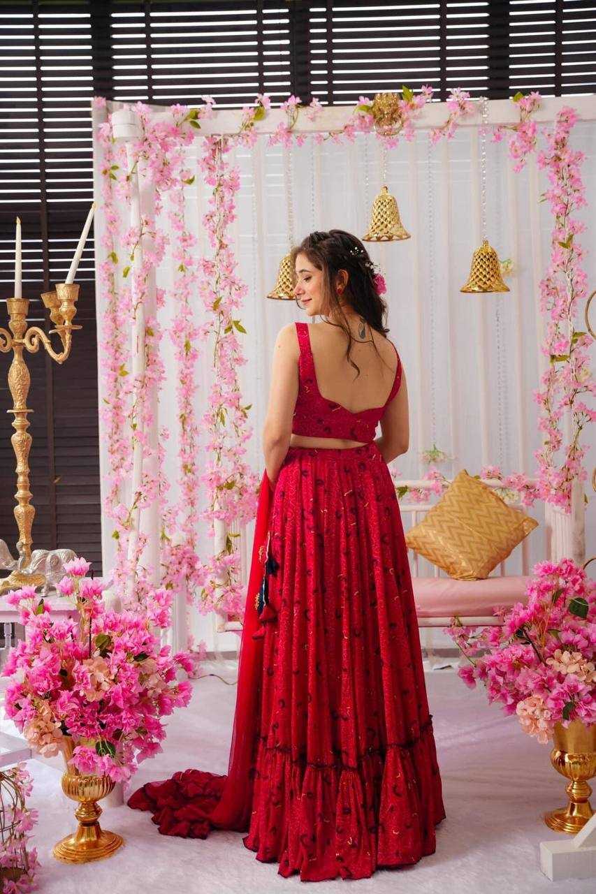 YNF Wholesale Chinon Printed Lehenga KESH744 2 | Surat Manufacturer