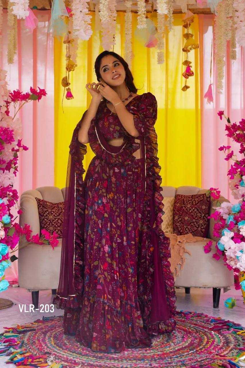 YNF Wholesale Chinon Printed Lehenga KESH744 2 | Surat Manufacturer