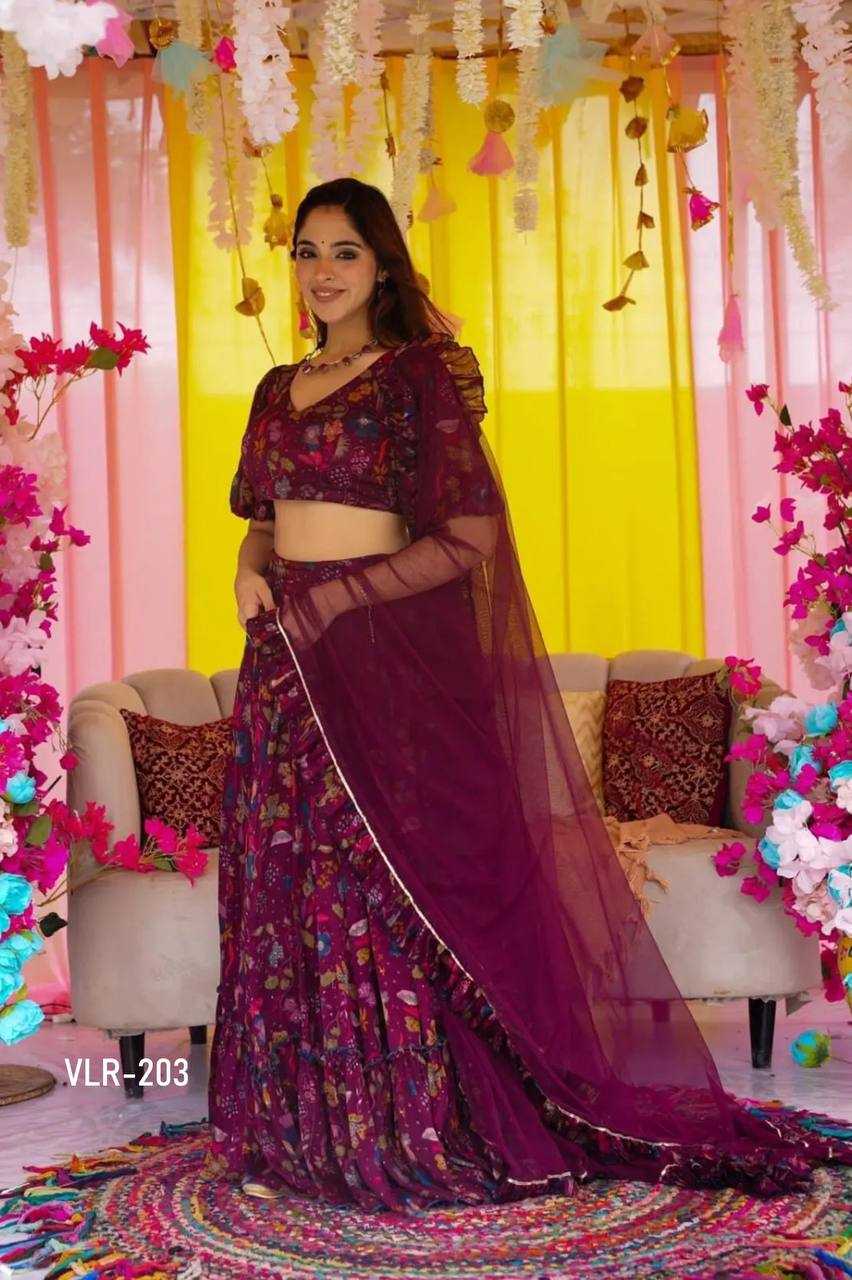 YNF Wholesale Chinon Printed Lehenga KESH744 2 | Surat Manufacturer