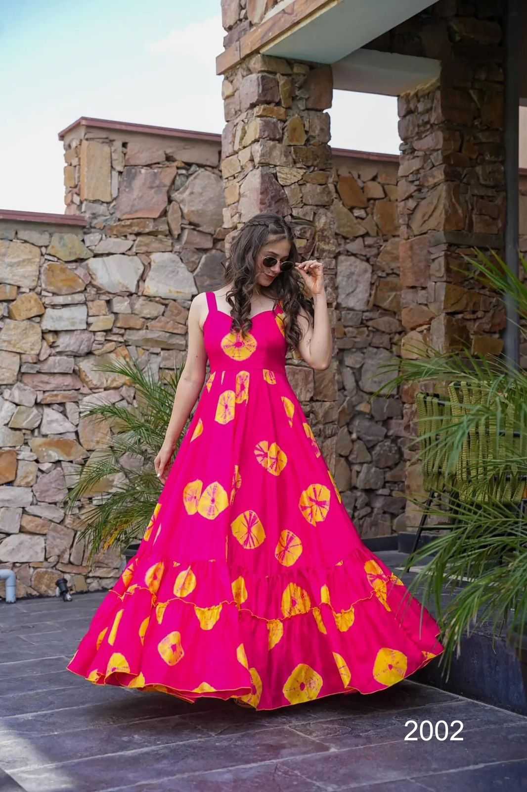 YNF Wholesale Heavy Rayon Printed Gowns KESH744 20 | Surat Manufacturer
