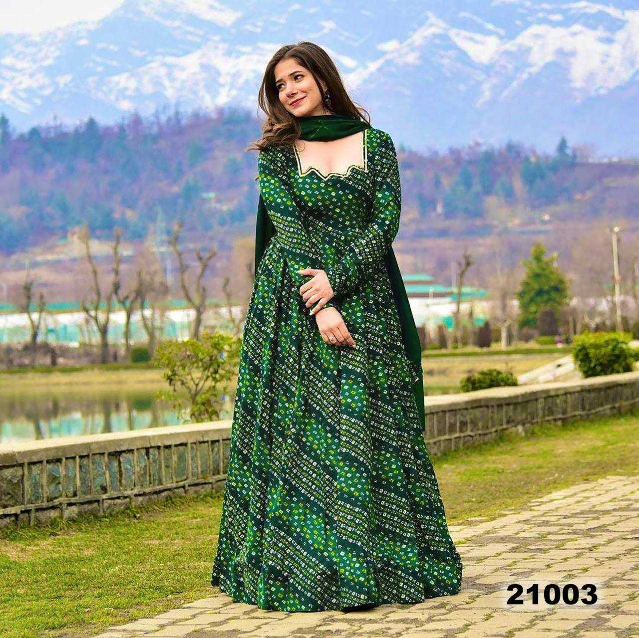 YNF Wholesale Heavy Rayon Printed Gowns KESH744 21 | Surat Manufacturer