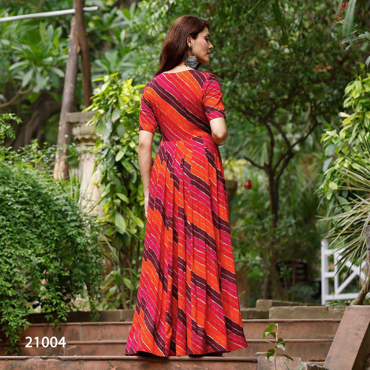 YNF Wholesale Heavy Rayon Printed Gowns KESH744 21 | Surat Manufacturer