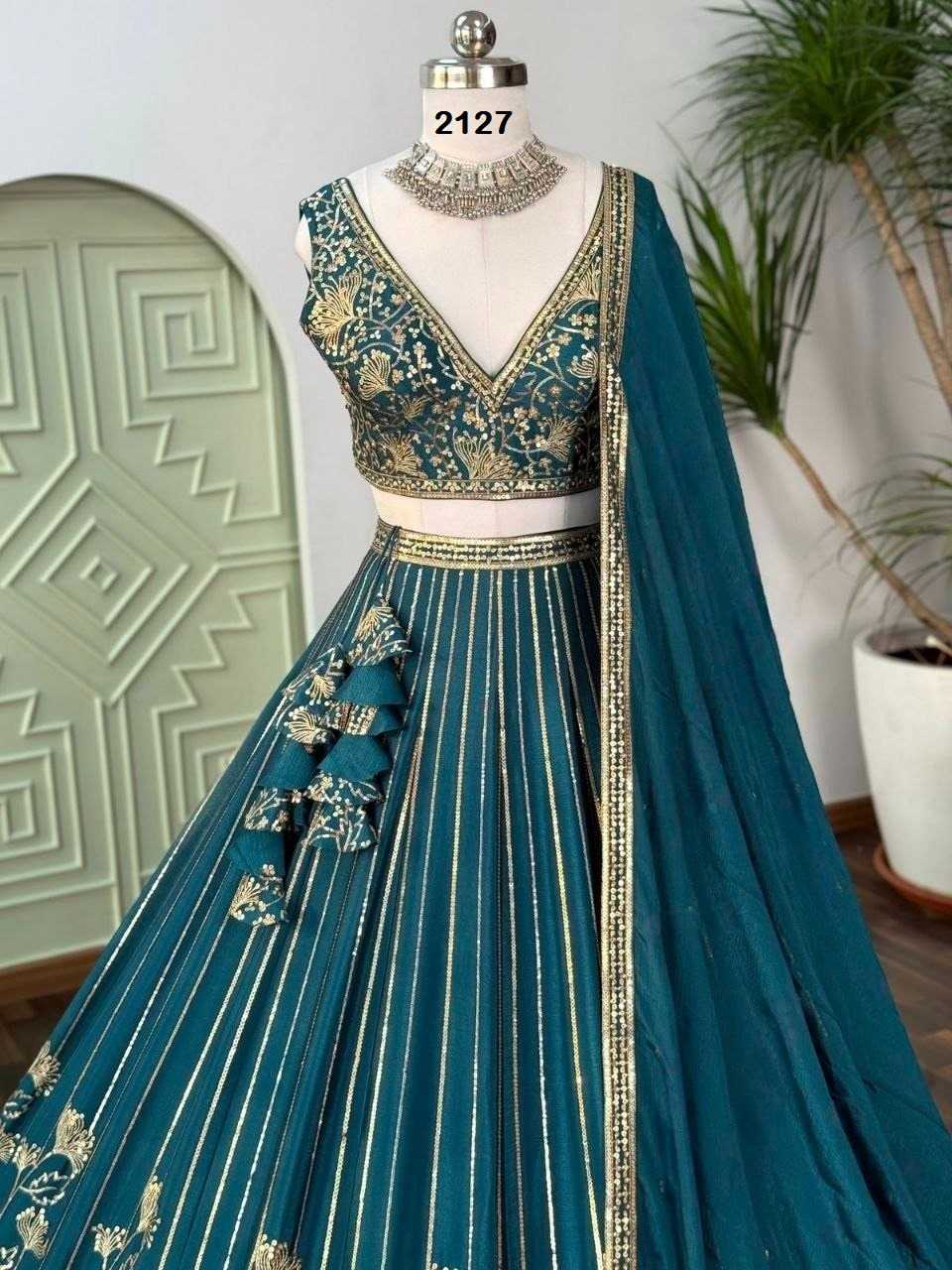 YNF Wholesale Chinon Silk Designer Lehenga  | Surat Manufacturer