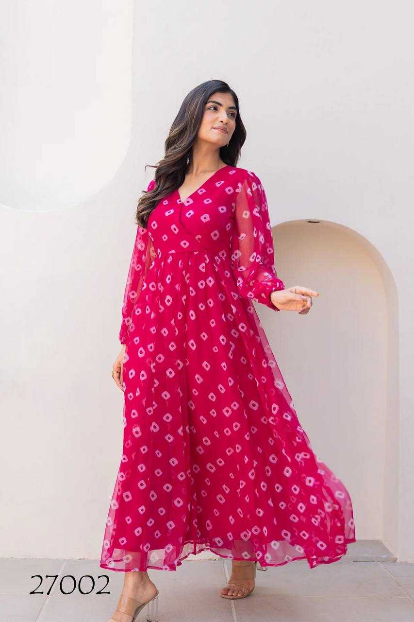 YNF Wholesale Faux Georgette Embroidery Gowns KESH744 27 | Surat Manufacturer