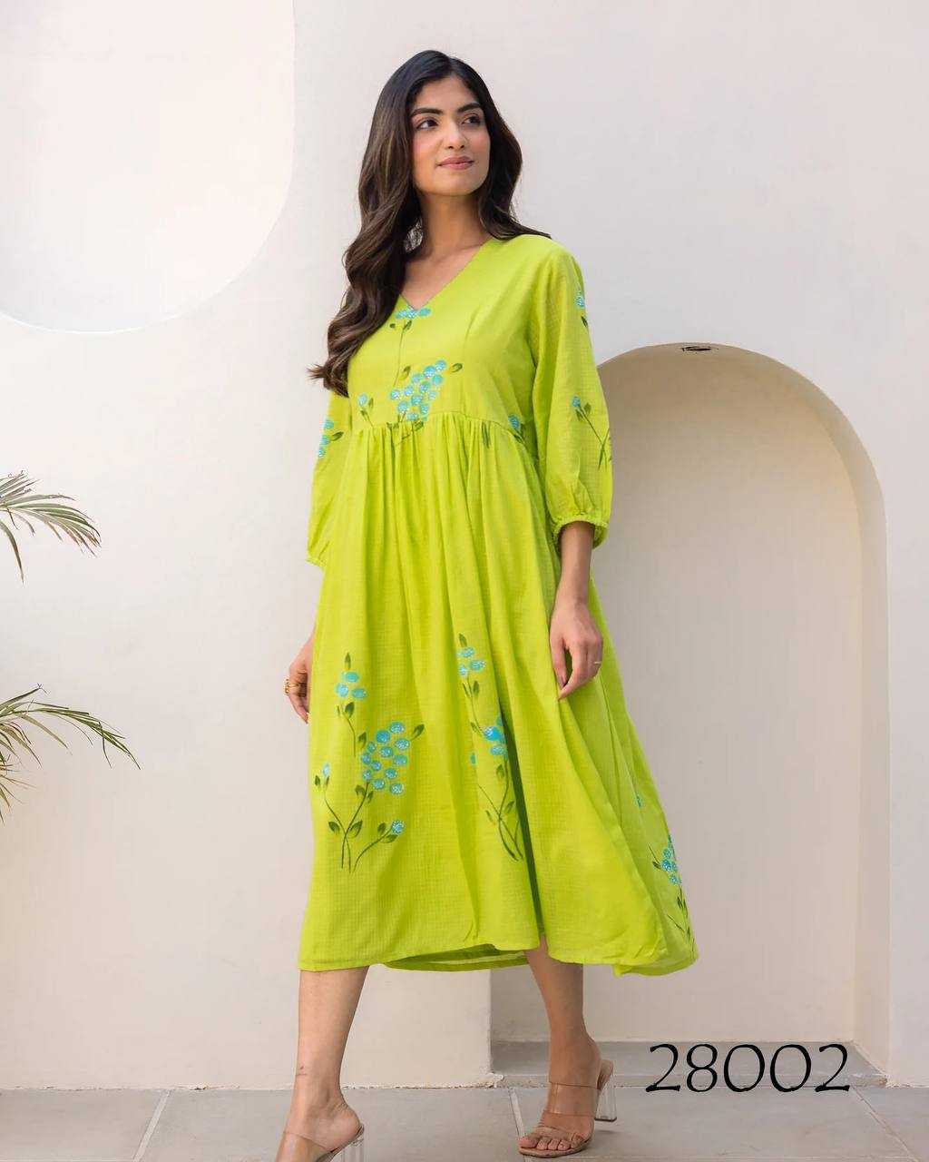 YNF Wholesale Kota Checks Printed Gowns KESH744 28 | Surat Manufacturer