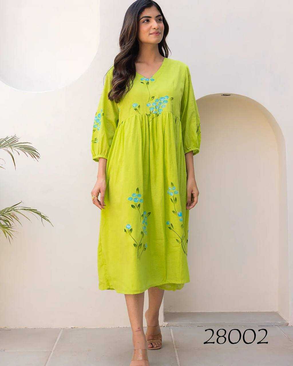 YNF Wholesale Kota Checks Printed Gowns KESH744 28 | Surat Manufacturer