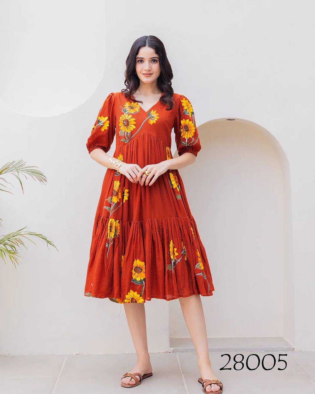 YNF Wholesale Kota Checks Printed Gowns KESH744 28 | Surat Manufacturer