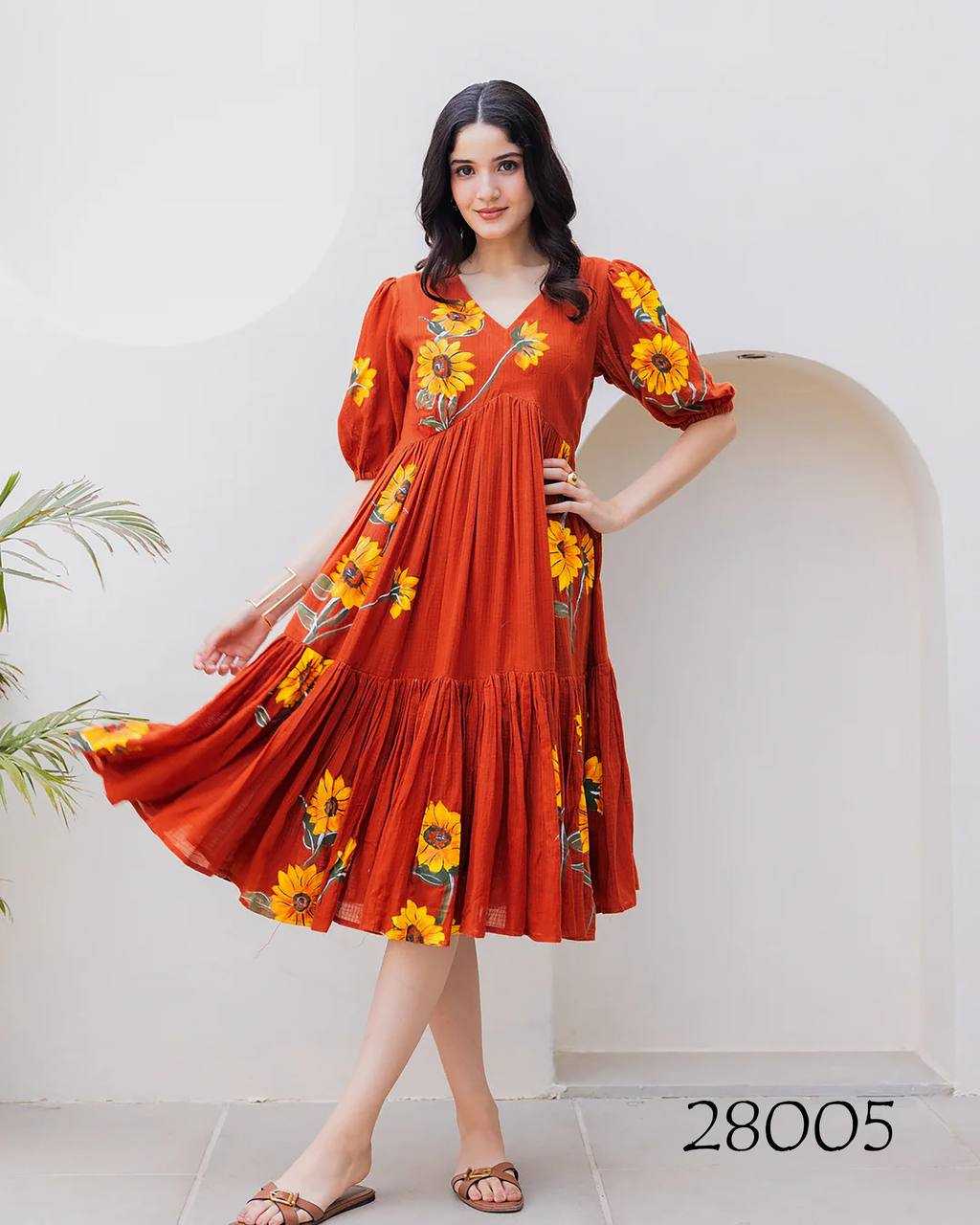 YNF Wholesale Kota Checks Printed Gowns KESH744 28 | Surat Manufacturer
