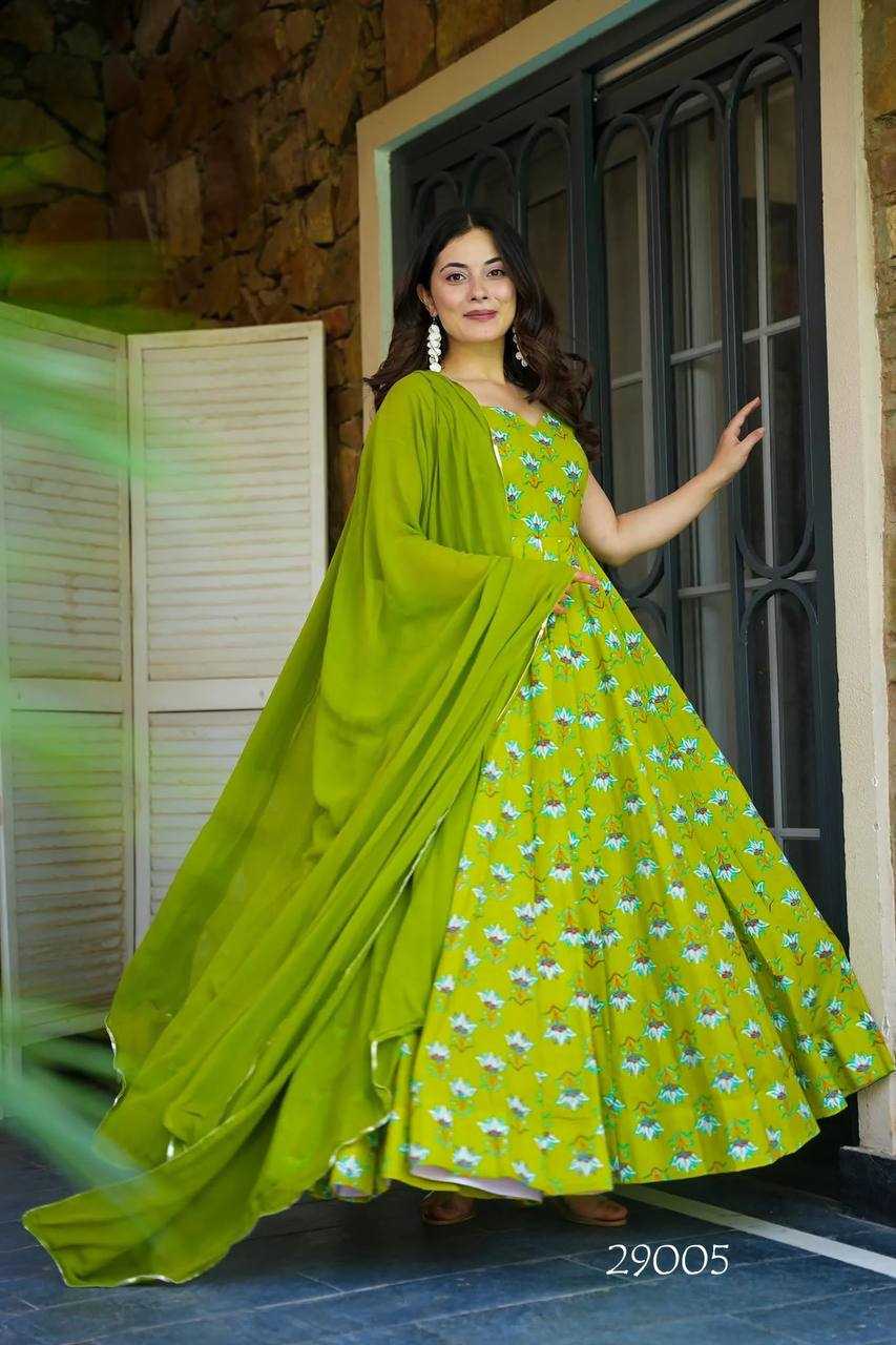 YNF Wholesale Georgette Printed Gowns KESH744 29 | Surat Manufacturer