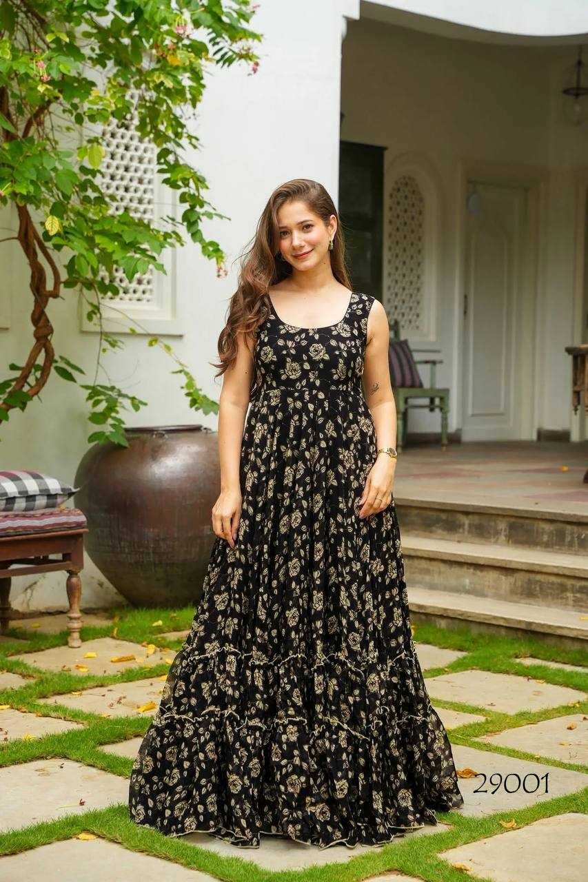 YNF Wholesale Georgette Printed Gowns KESH744 29 | Surat Manufacturer