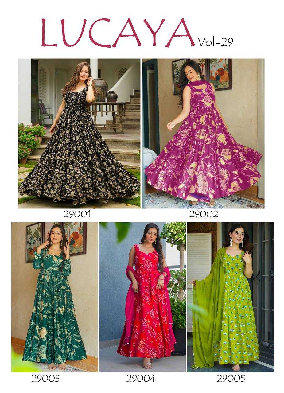 YNF Wholesale Georgette Printed Gowns KESH744 29 | Surat Manufacturer