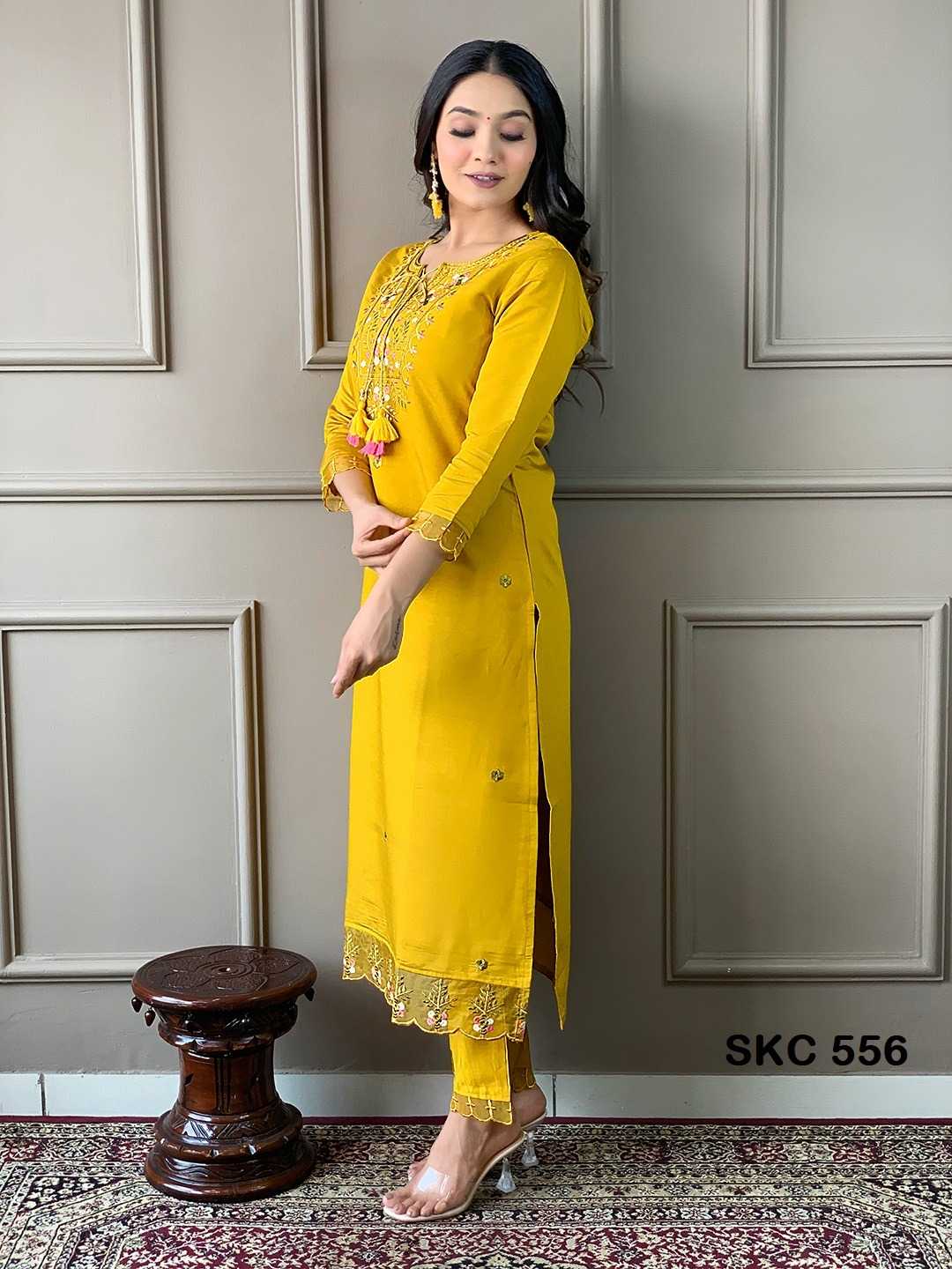 YNF Wholesale Slub Silk Festive Kurtis KESH744 556 | Surat Manufacturer
