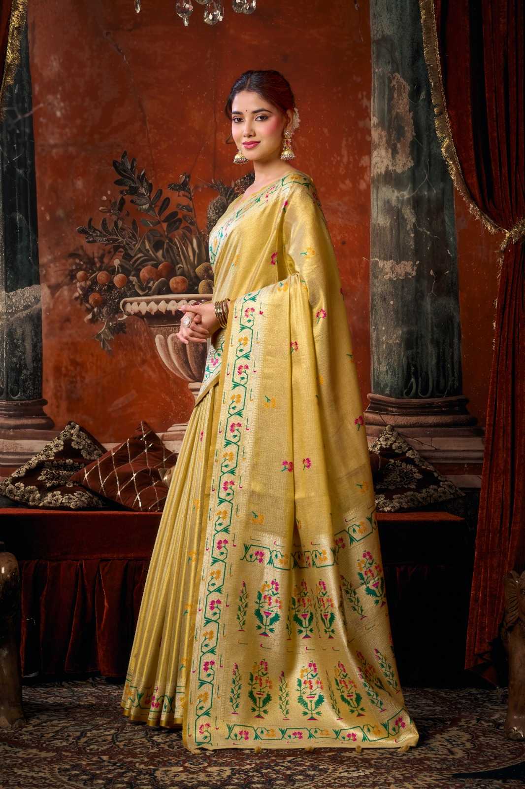 YNF Wholesale Tissue Silk Party Wear Silk Sarees  | Surat Manufacturer