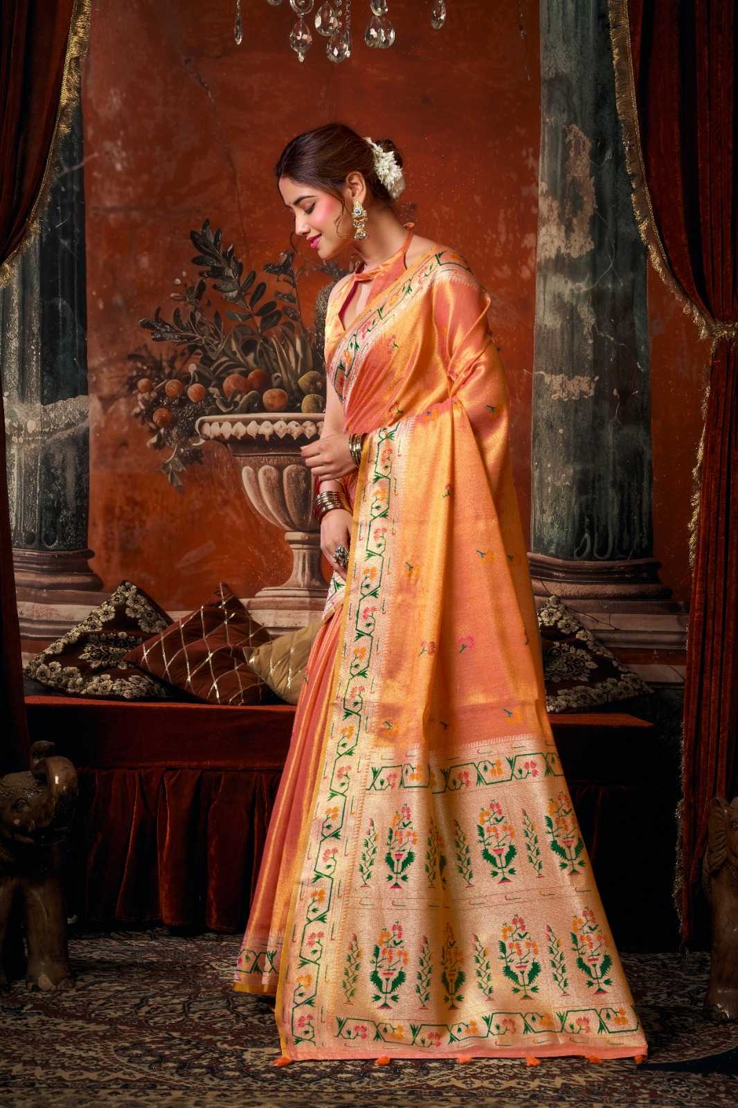 YNF Wholesale Tissue Silk Party Wear Silk Sarees  | Surat Manufacturer
