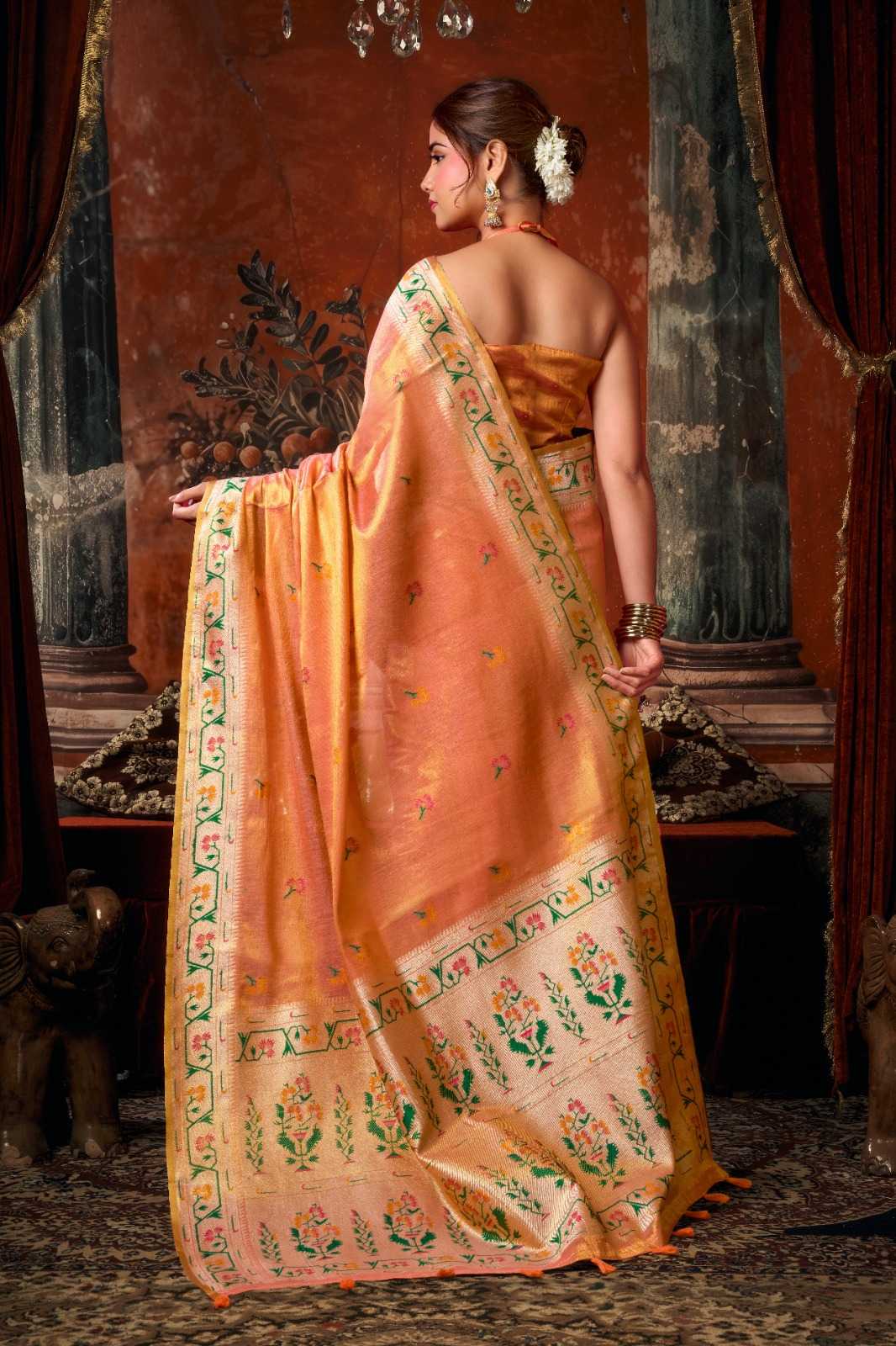YNF Wholesale Tissue Silk Party Wear Silk Sarees  | Surat Manufacturer