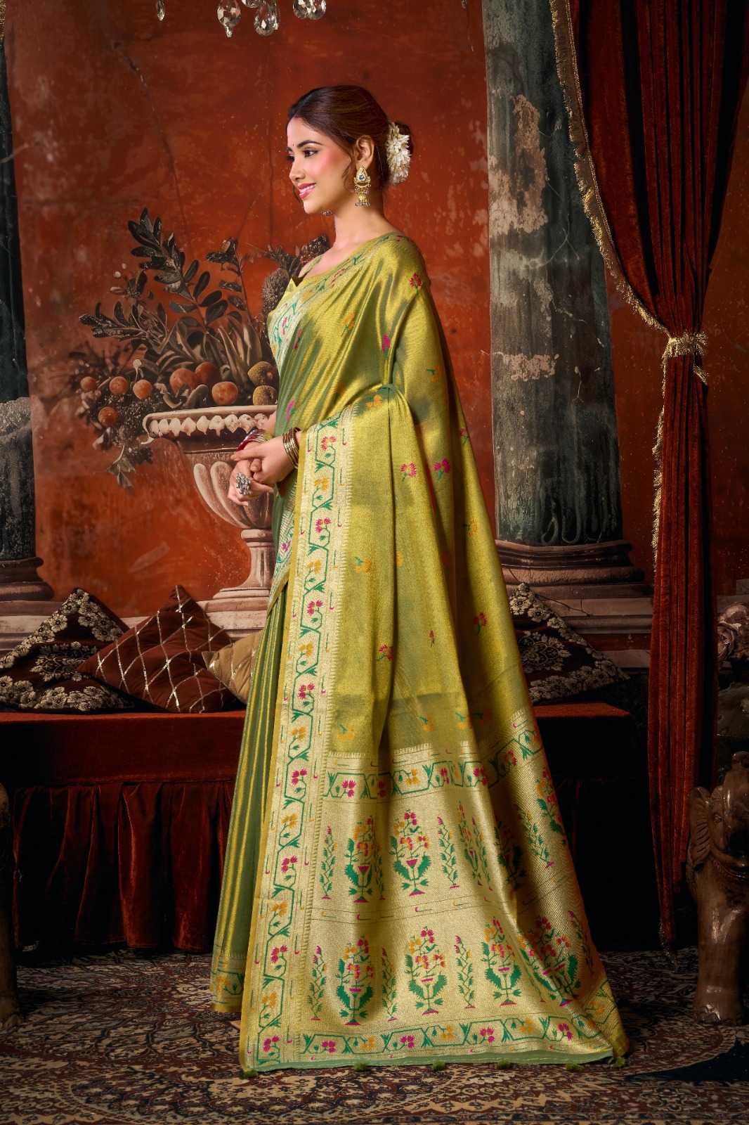 YNF Wholesale Tissue Silk Party Wear Silk Sarees  | Surat Manufacturer
