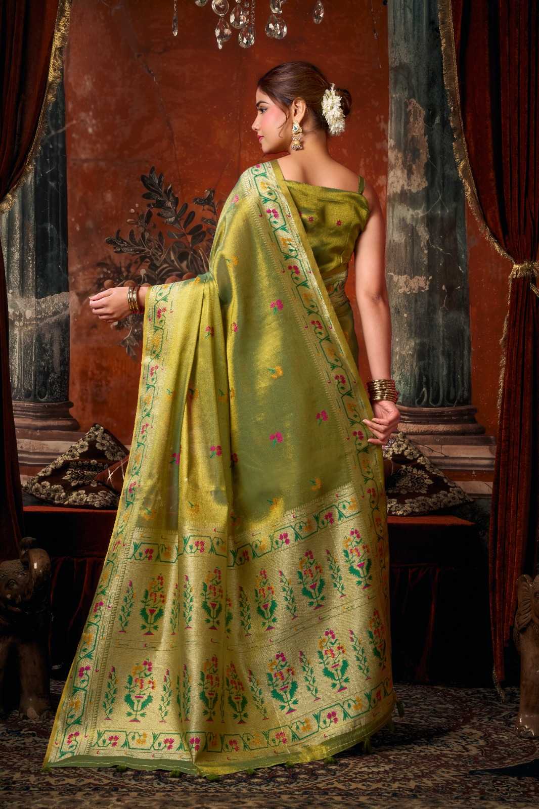 YNF Wholesale Tissue Silk Party Wear Silk Sarees  | Surat Manufacturer