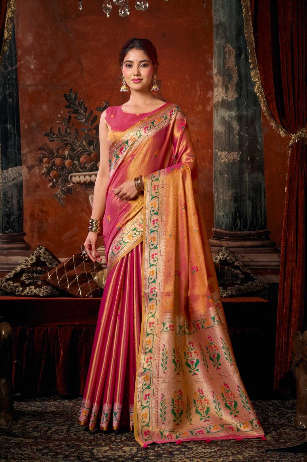 YNF Wholesale Tissue Silk Party Wear Silk Sarees  | Surat Manufacturer