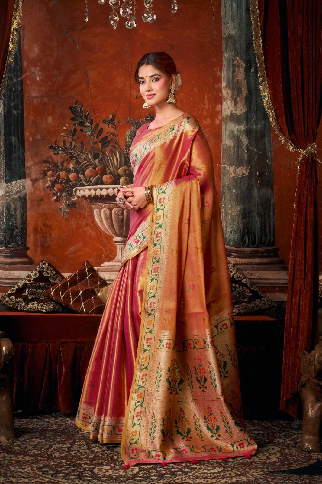 YNF Wholesale Tissue Silk Party Wear Silk Sarees  | Surat Manufacturer