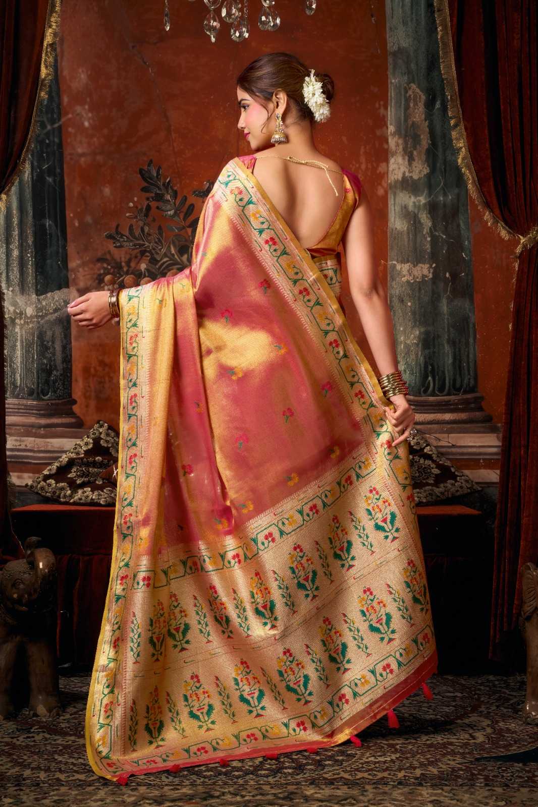 YNF Wholesale Tissue Silk Party Wear Silk Sarees  | Surat Manufacturer