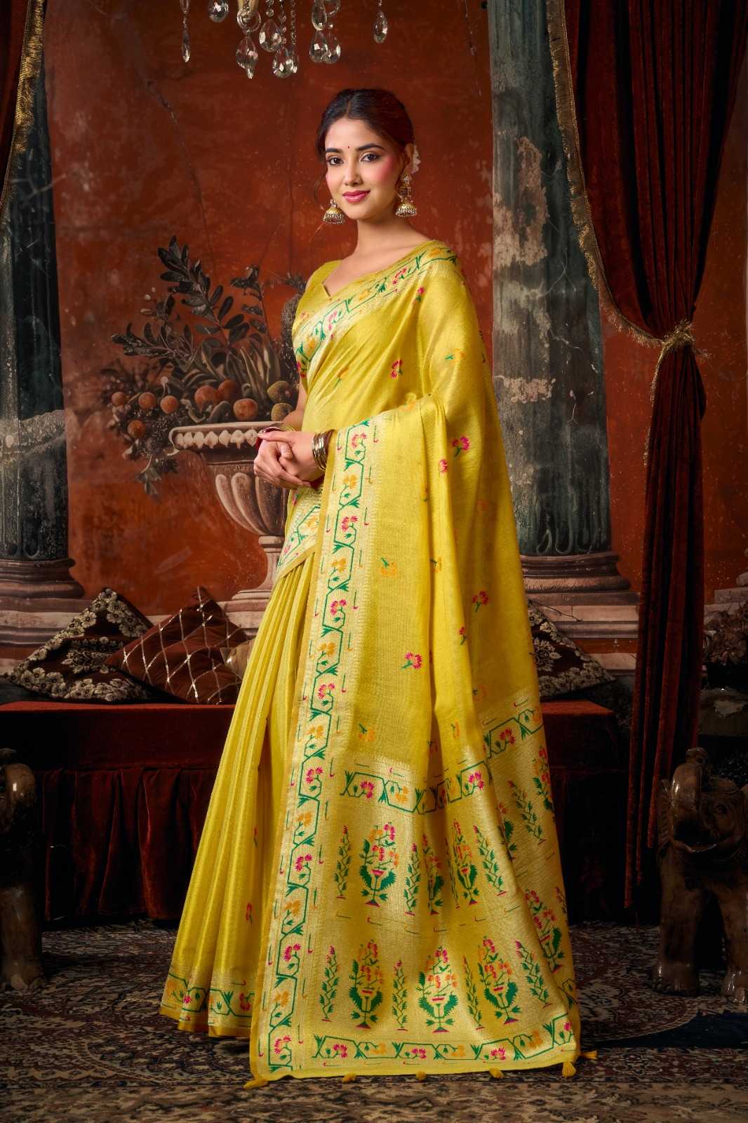 YNF Wholesale Tissue Silk Party Wear Silk Sarees  | Surat Manufacturer