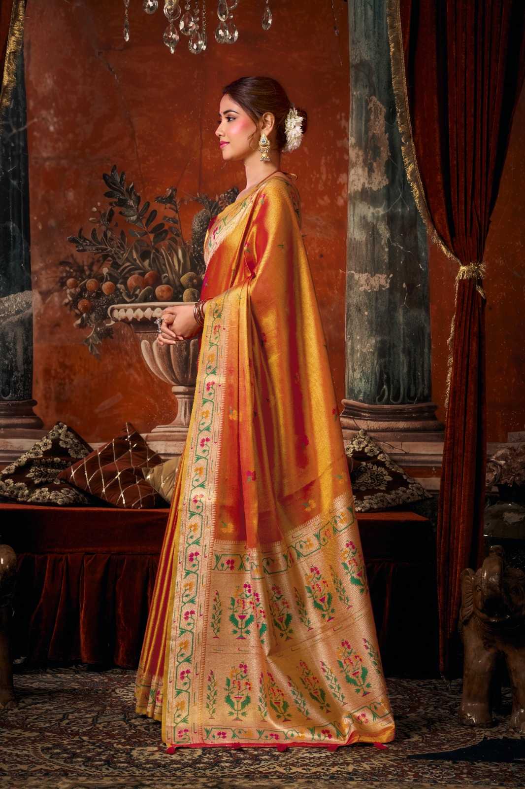 YNF Wholesale Tissue Silk Party Wear Silk Sarees  | Surat Manufacturer