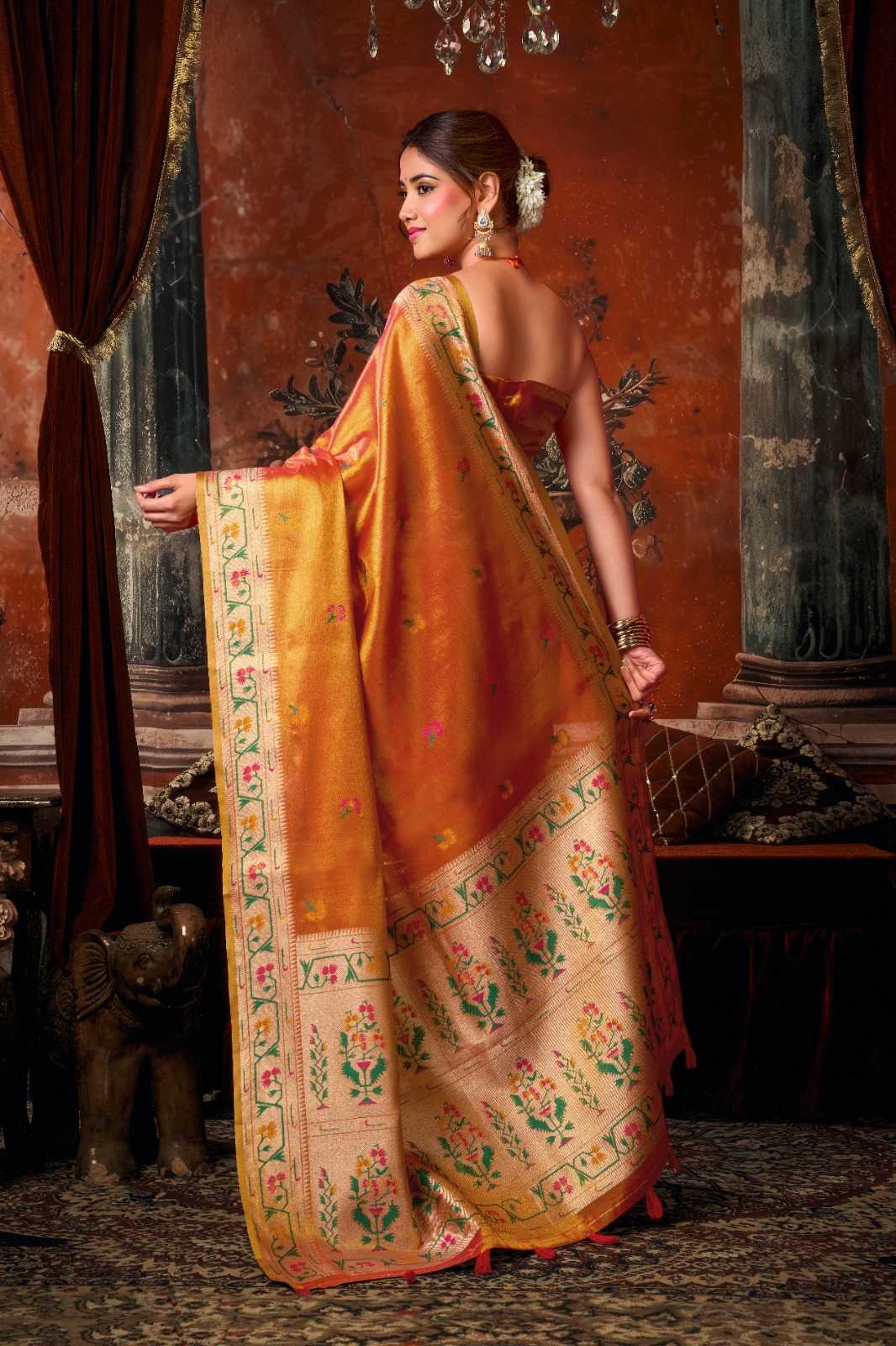 YNF Wholesale Tissue Silk Party Wear Silk Sarees  | Surat Manufacturer