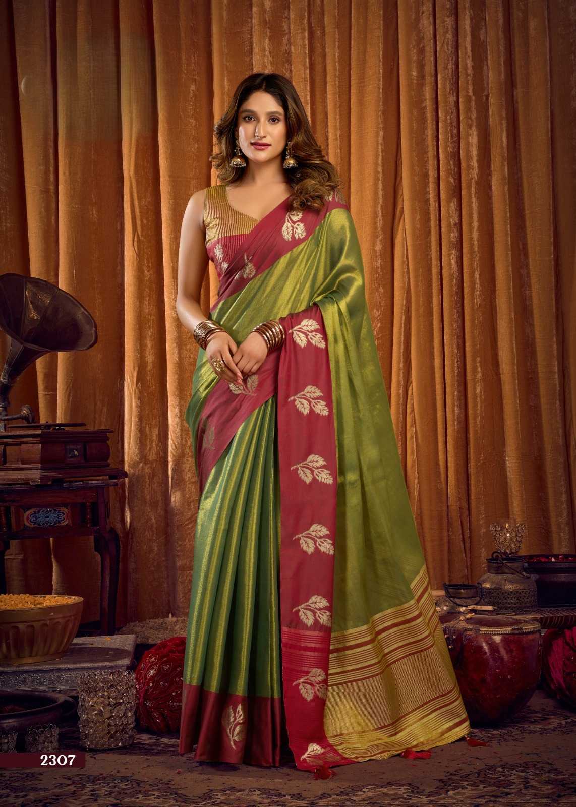 YNF Wholesale Tissue Designer Sarees  | Surat Manufacturer