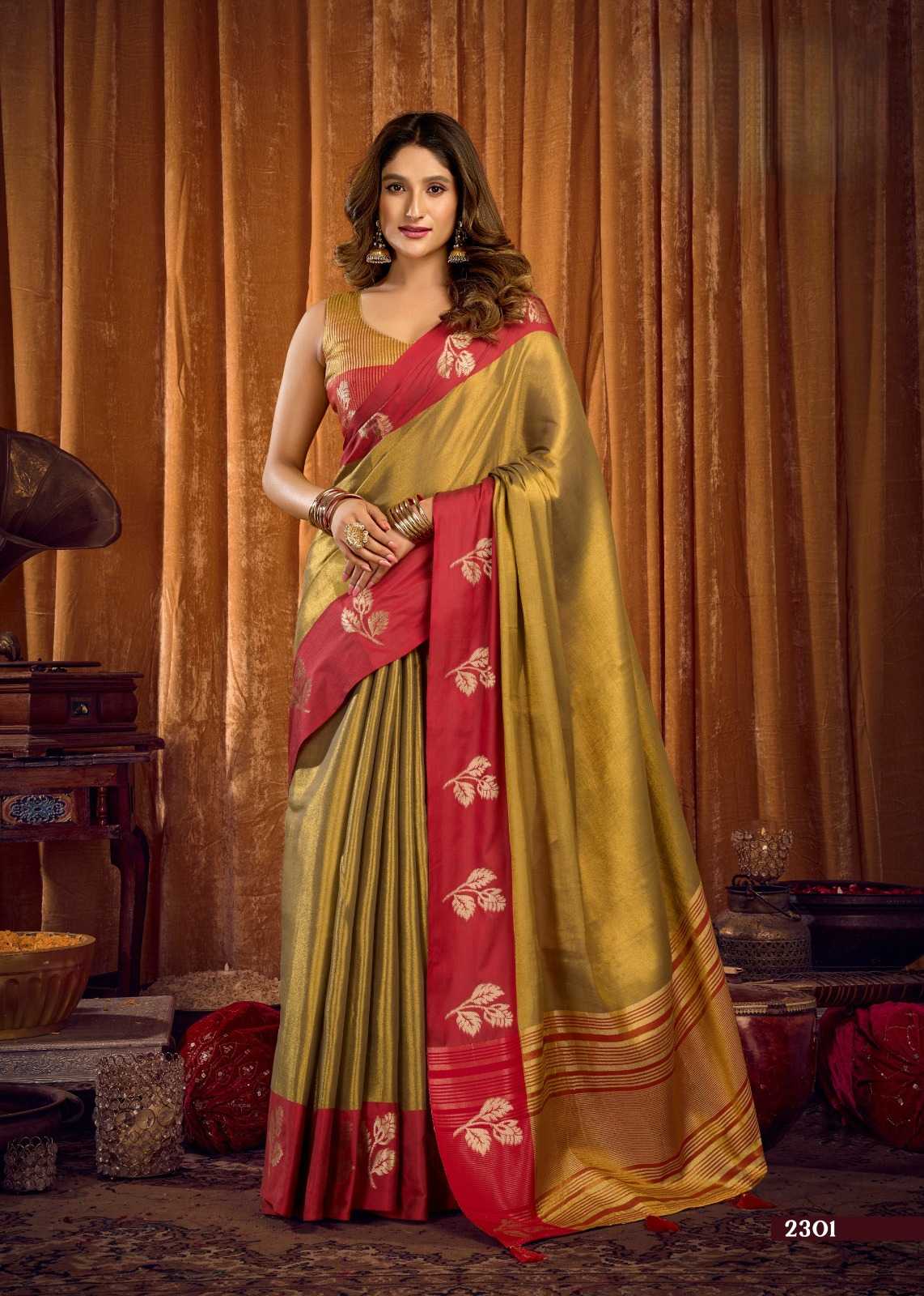 YNF Wholesale Tissue Designer Sarees  | Surat Manufacturer