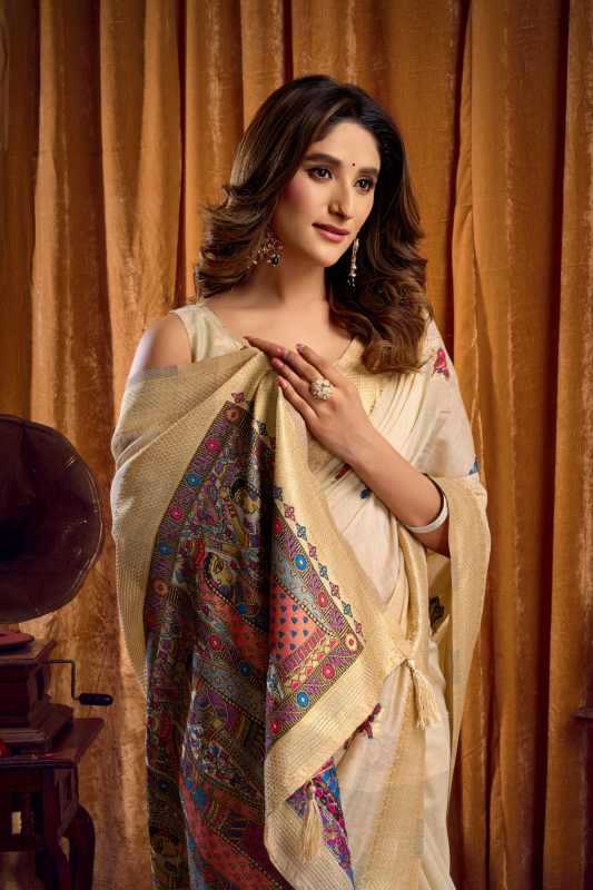 YNF Wholesale Khadi Cotton Jacquard Saree KESH744 SHRUTI | Surat Manufacturer