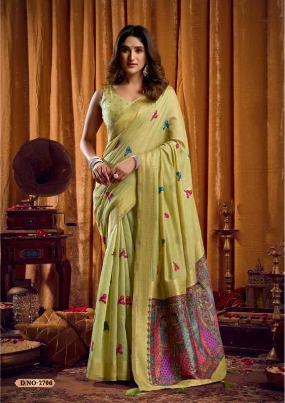 YNF Wholesale Khadi Cotton Jacquard Saree KESH744 SHRUTI | Surat Manufacturer