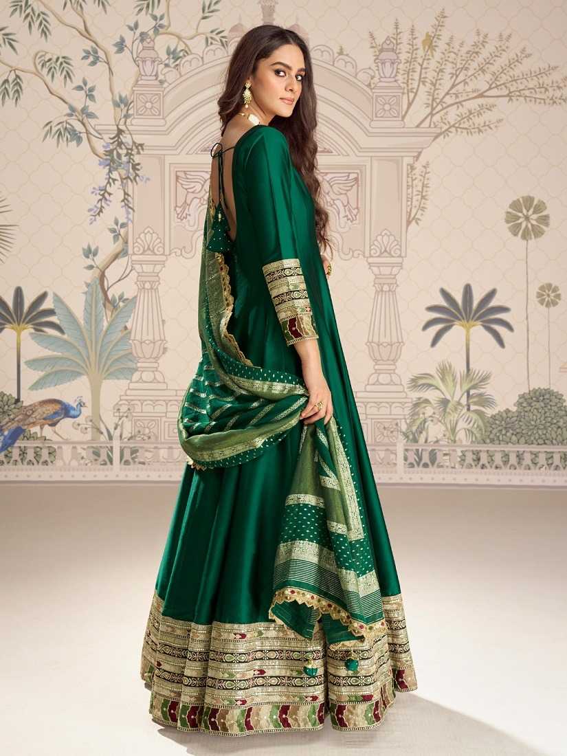 YNF Wholesale Vichitra Silk Embroidery Gowns  | Surat Manufacturer