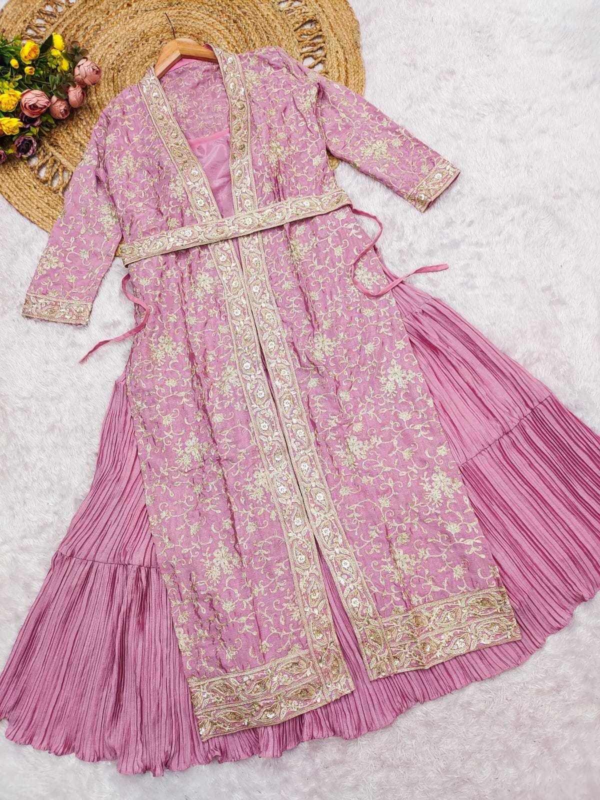 YNF Wholesale Chinon Silk Embroidery Gowns  | Surat Manufacturer