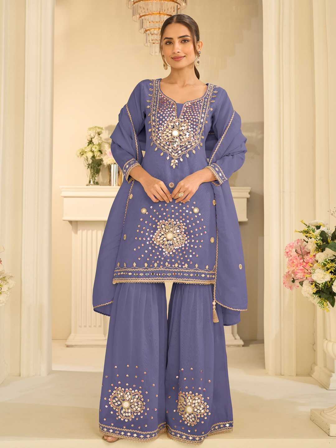 YNF Wholesale Silk Sharara Salwar Suits  | Surat Manufacturer