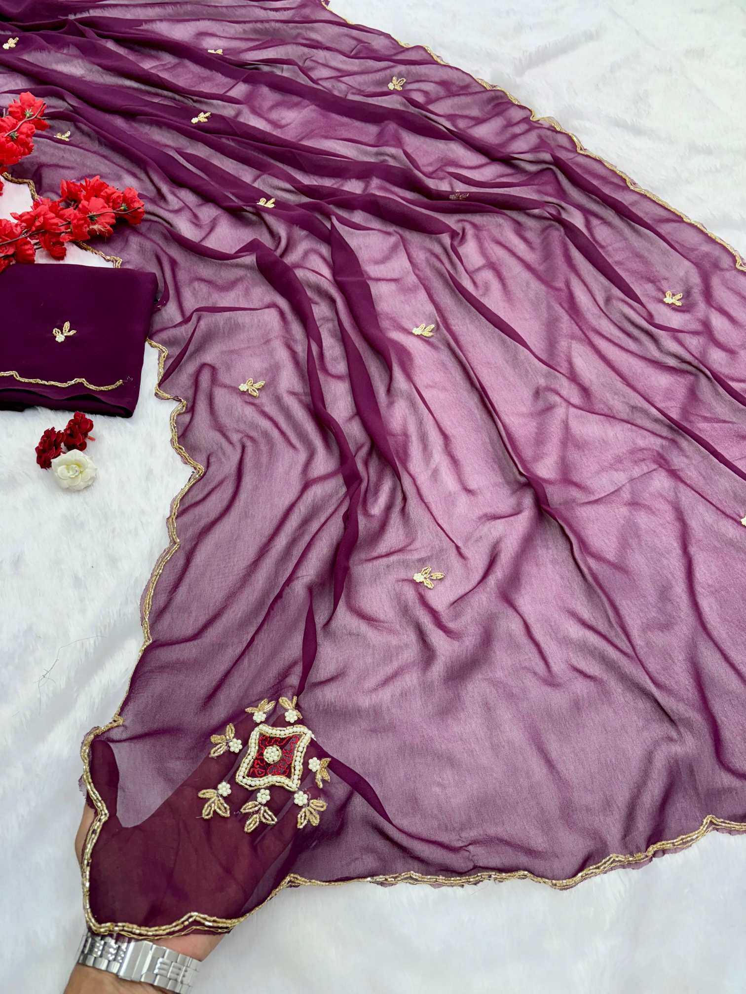 YNF Wholesale Georgette Designer Sarees  | Surat Manufacturer