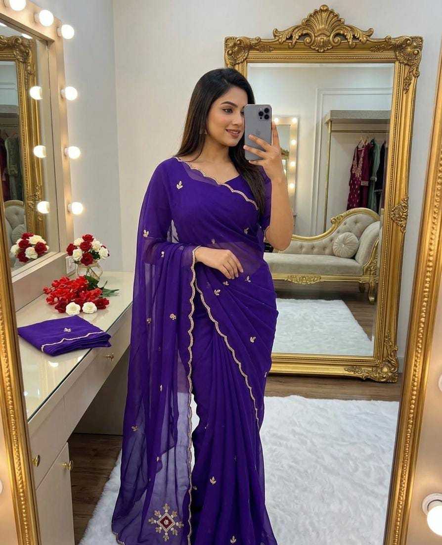 YNF Wholesale Georgette Designer Sarees  | Surat Manufacturer