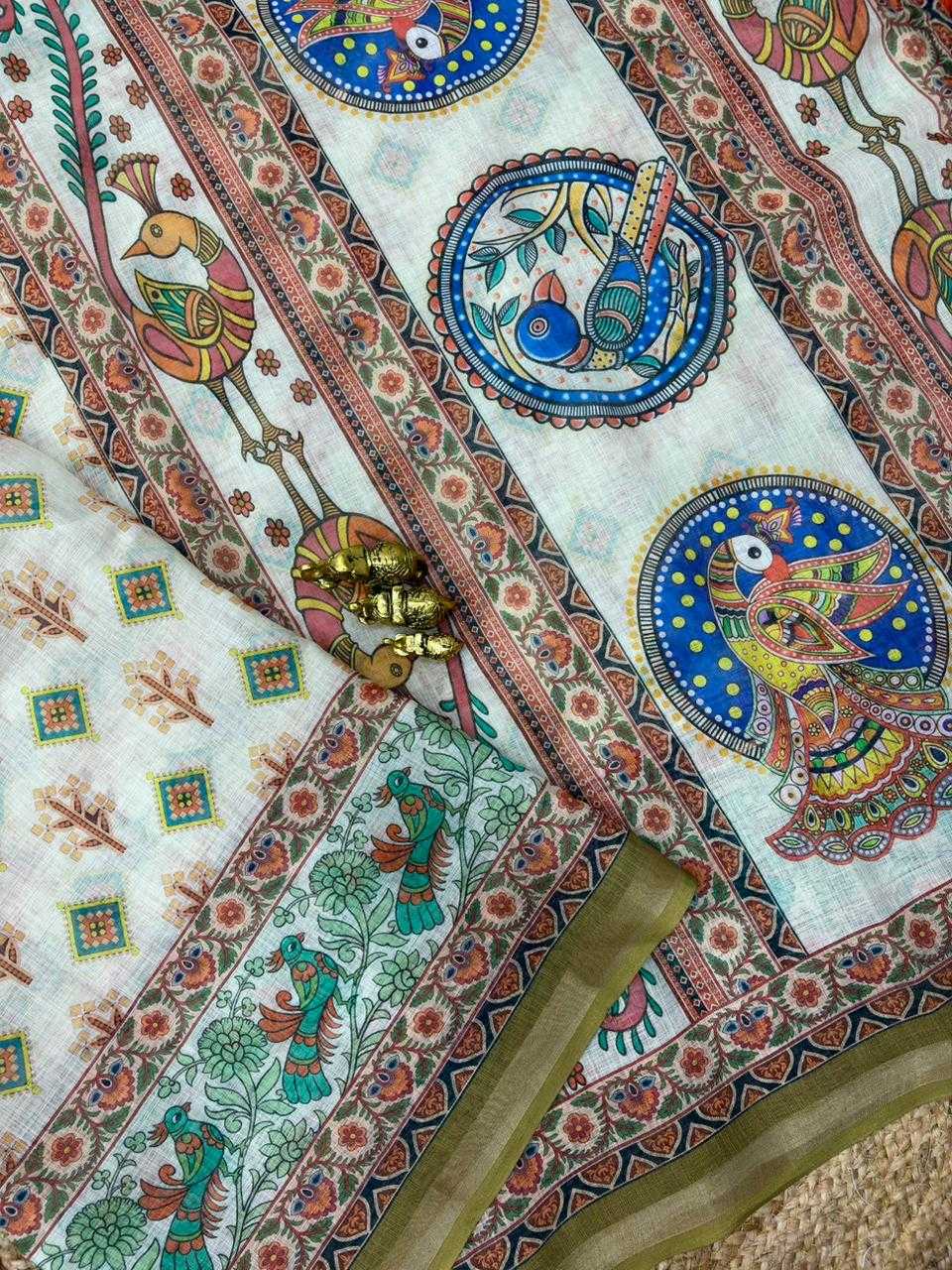 YNF Wholesale Linen Designer Sarees  | Surat Manufacturer