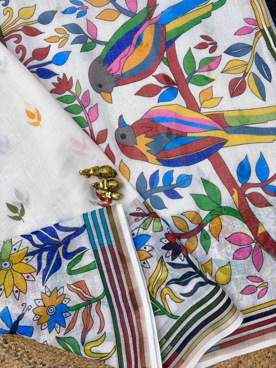 YNF Wholesale Linen Designer Sarees  | Surat Manufacturer
