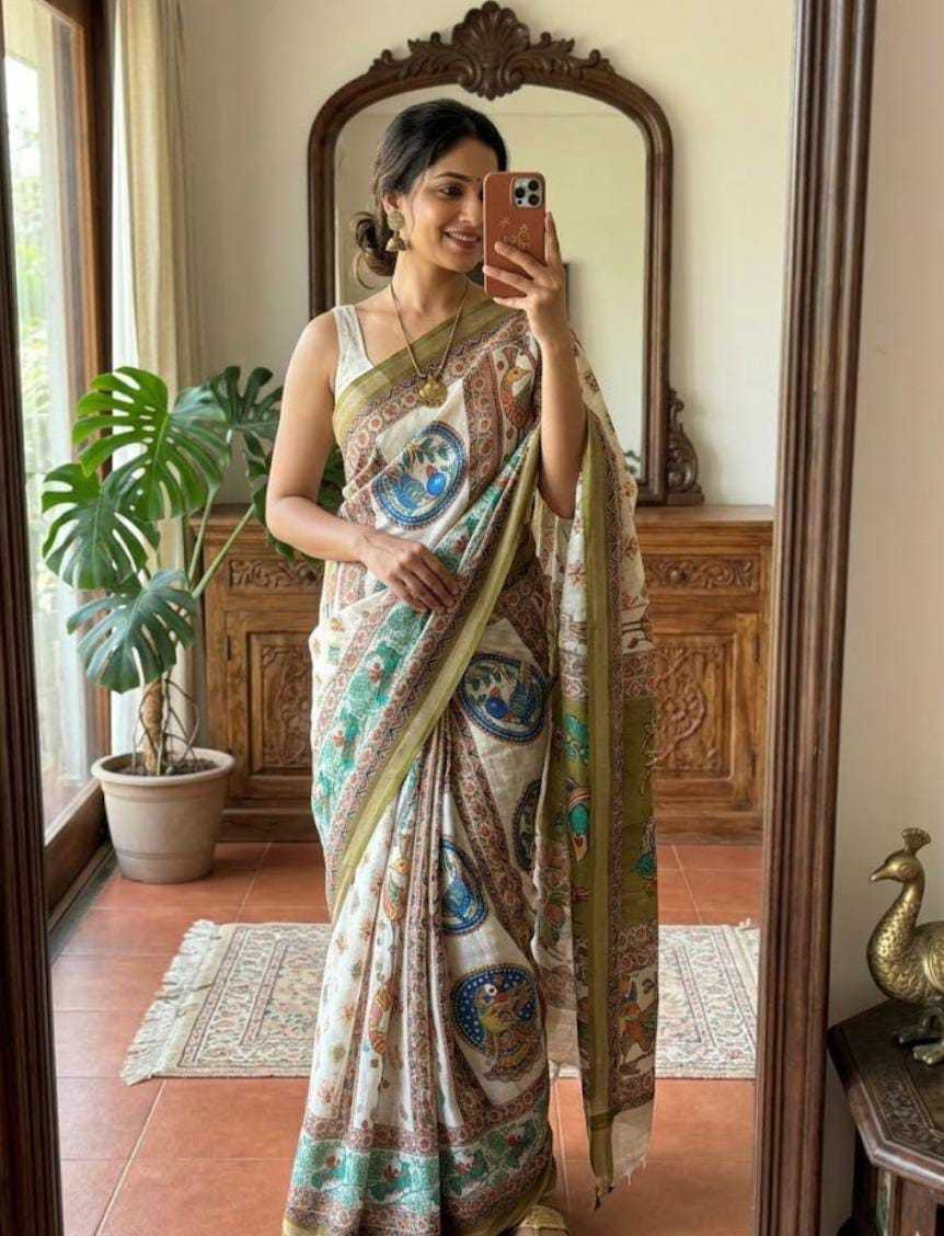 YNF Wholesale Linen Designer Sarees  | Surat Manufacturer