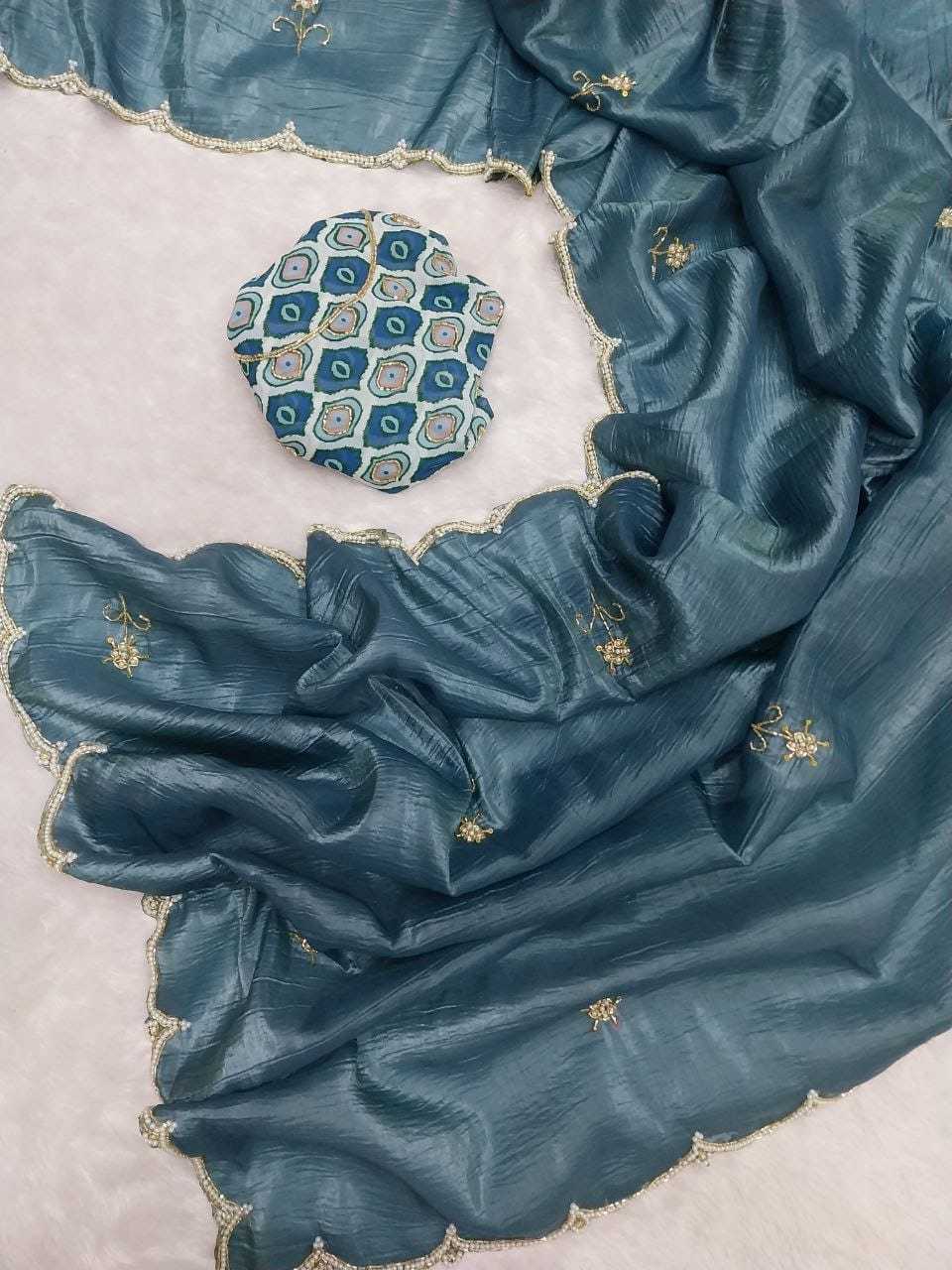 YNF Wholesale Crush Silk Handloom Sarees  | Surat Manufacturer