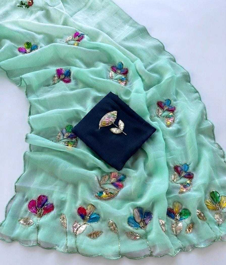 YNF Wholesale Georgette Designer Sarees  | Surat Manufacturer