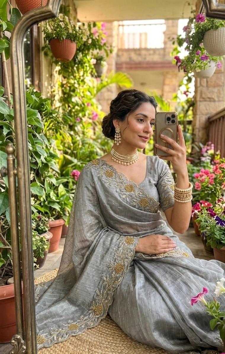 YNF Wholesale Organza Organza Sarees  | Surat Manufacturer